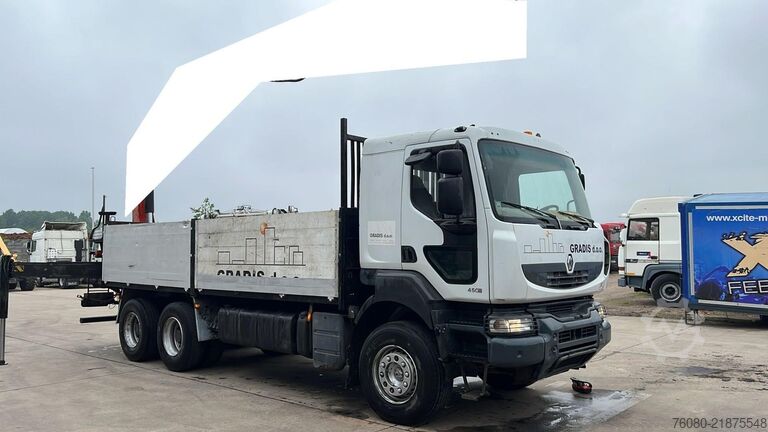 Traileri i platformës Renault Kerax 450 DXI (NO CRANE / SANS GRUE / 6X4 / LAM...