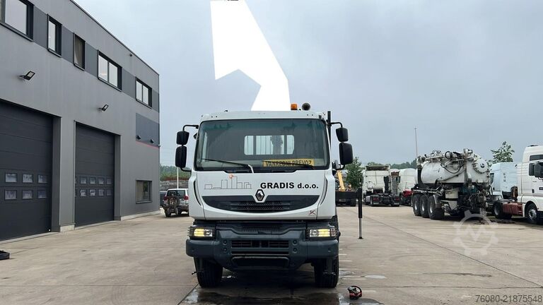 Traileri i platformës Renault Kerax 450 DXI (NO CRANE / SANS GRUE / 6X4 / LAM...