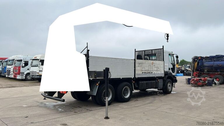 Traileri i platformës Renault Kerax 450 DXI (NO CRANE / SANS GRUE / 6X4 / LAM...