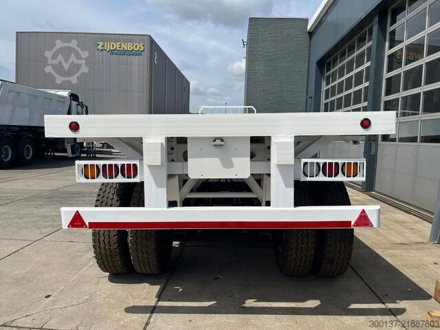 รถพ่วงแพลตฟอร์ม CIMC 3-axle Flatbed Semi-Trailer