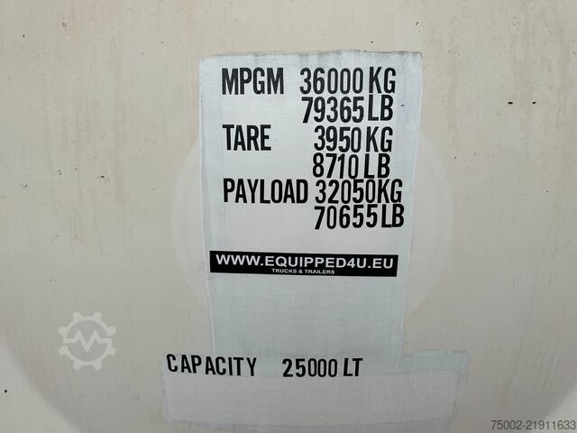 Tankcontainer CIMC 20FT ISO / 25.070L / 1-COMP.  / BAFFLES / UN PO...
