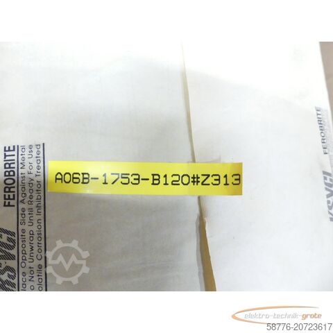 Fanuc komponents Fanuc A06B-1753-B120 # Z313 Spindel SN  ! -