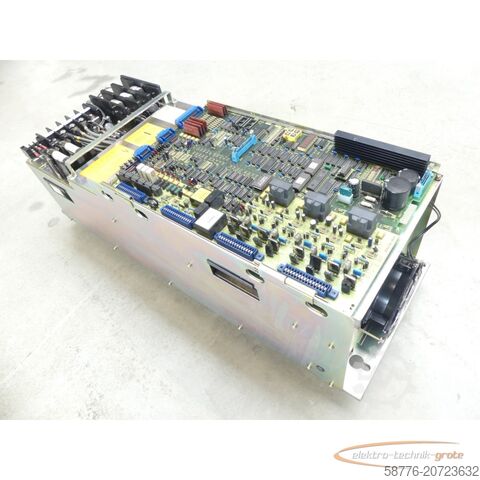 Fanuc component Fanuc A06B-6055-H222 Spindelsteuerung / AC Spindle Servo Unit SN: K6X-00054A