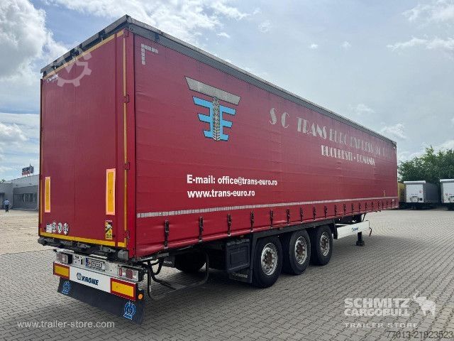Auflieger mit Pritsche & Plane Krone Curtainsider Standard