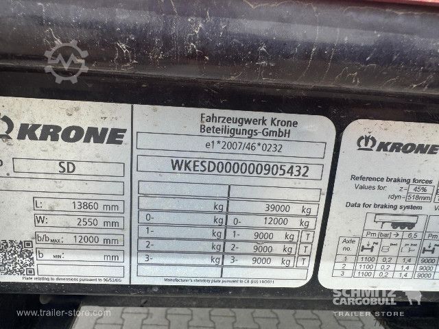 Auflieger mit Pritsche & Plane Krone Curtainsider Standard