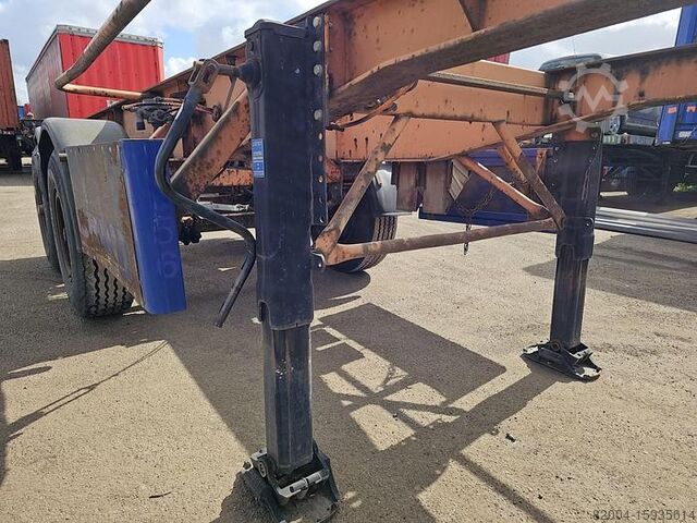 Vận tải container koehler Elmshorn 20 ft container chassis  steel suspension bpw drum