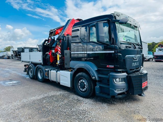 Autocarro con cassone fisso MAN 26.480 6x4-4 Hydrodrive Fassi Kran F545 Jib