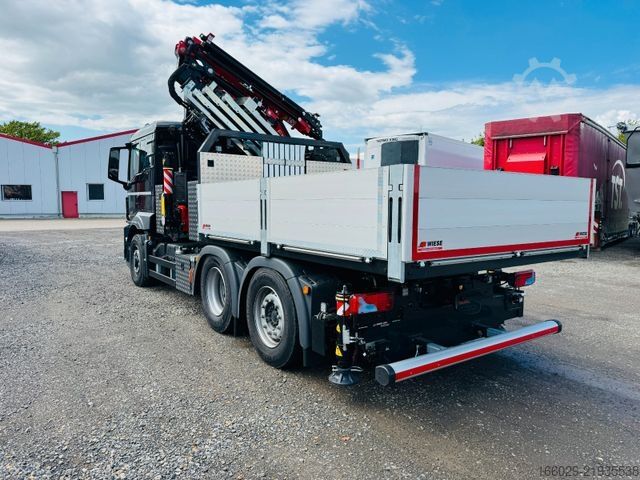 Autocarro con cassone fisso MAN 26.480 6x4-4 Hydrodrive Fassi Kran F545 Jib