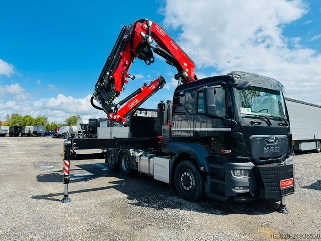 Autocarro con cassone fisso MAN 26.480 6x4-4 Hydrodrive Fassi Kran F545 Jib