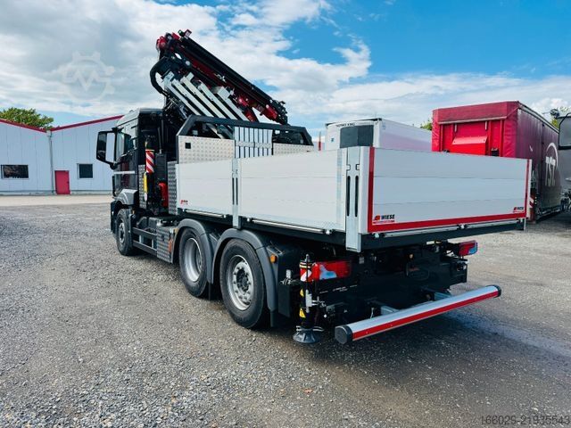 Gru montata su autocarro MAN 26.480 6x4-4 Hydrodrive Fassi Kran F545 Jib