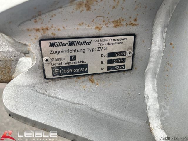 Trailer terbuka dengan terpal MÜLLER-MITTELTAL 10t Tandem Anhänger*Edscha*TOP-Zustand*
