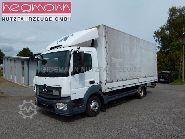 Camion bâché MERCEDES-BENZ Atego 818L, Pritsche Plane, LBW, Klima, AHK, DE