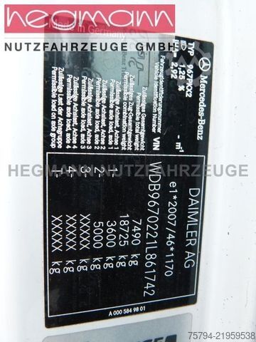 平板卡车带帆布篷布 MERCEDES-BENZ Atego 818L, Pritsche Plane LBW, Klima, AHK, DE.