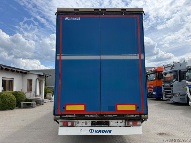Camion plateau avec bâche SCANIA R410 Pritsche+Plane/Retarder + Anhänger Krone