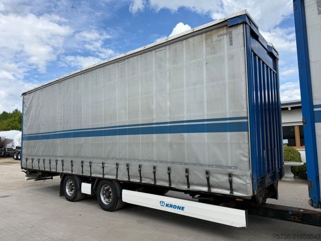 Camion plateau avec bâche SCANIA R410 Pritsche+Plane/Retarder + Anhänger Krone