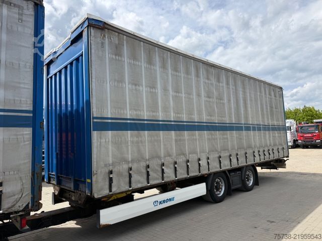 Camion plateau avec bâche SCANIA R410 Pritsche+Plane/Retarder + Anhänger Krone