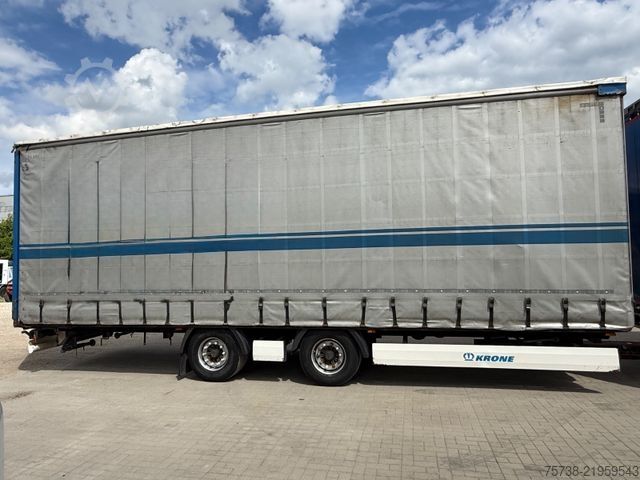 Camion plateau avec bâche SCANIA R410 Pritsche+Plane/Retarder + Anhänger Krone