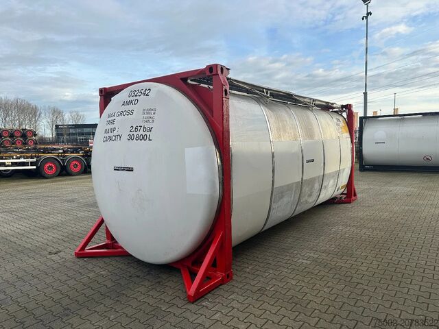 Tankcontainer Van Hool 20FT SWAP BODY 30.800L IMO-4 5Y/CSC-inspection:...