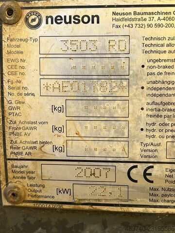 รถขุดขนาดเล็ก Wacker Neuson 3503 RD