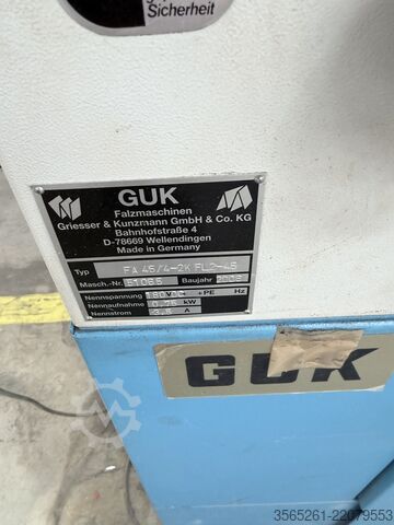 Zgibni stroj GUK Falzmachinen FA45/4