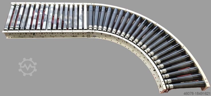 đường cong con lăn bên phải với phần thẳng Dematic 1025-90°-600-540 IR795