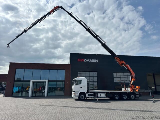 Φορτηγό γερανού Scania R490 8x4 Tridem Fassi F660 + Fly Jib Euro 6