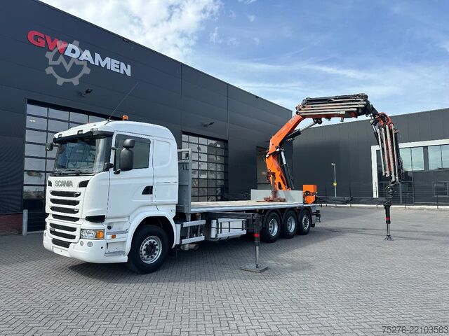 Φορτηγό γερανού Scania R490 8x4 Tridem Fassi F660 + Fly Jib Euro 6