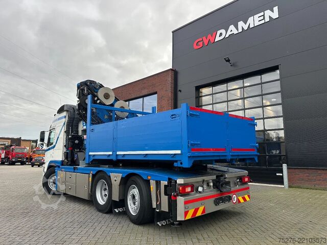 Φορτηγό γερανού Volvo FM 420 6x2 Trekker/Bakwagen HMF 4720 + Flyjib ,...