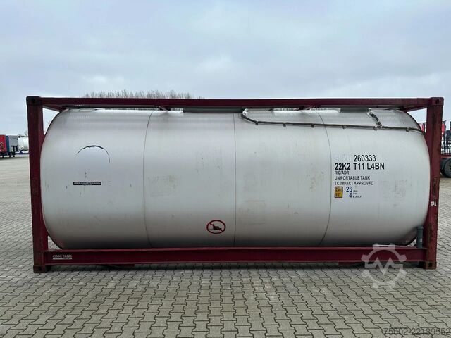 Tankcontainer CIMC FOOD 20FT ISO / 25.940L-1-COMP. / L4BN / UN Por...
