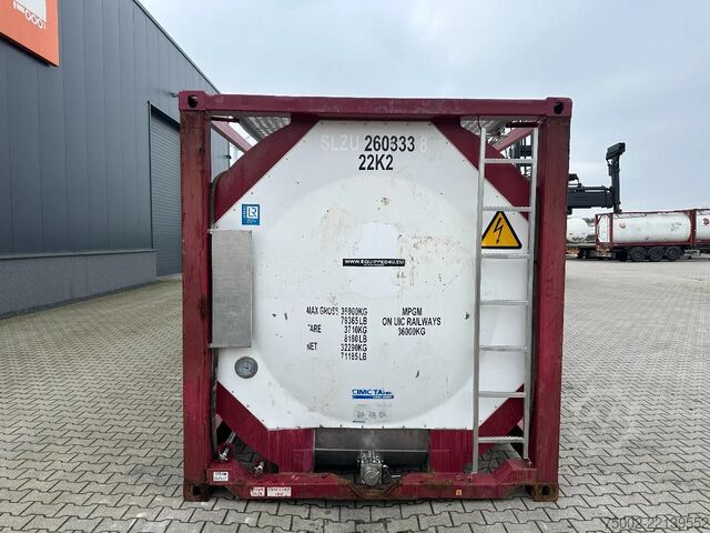 Tankcontainer CIMC FOOD 20FT ISO / 25.940L-1-COMP. / L4BN / UN Por...