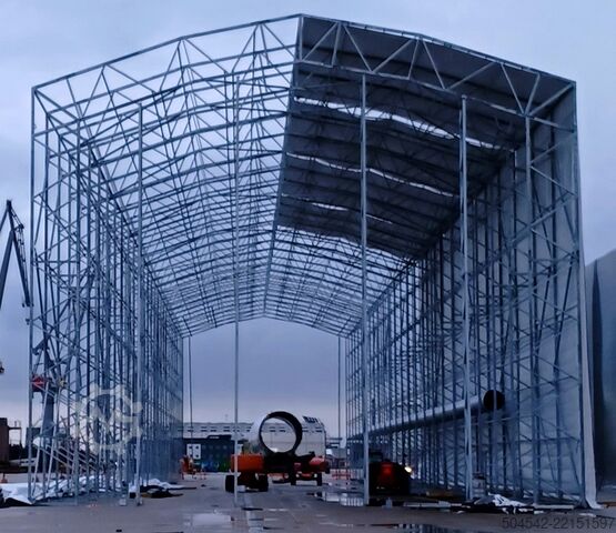 Sal inşaatı HallGruppen Zelthalle 120 Meter x 18 Meter OHNE Tuch