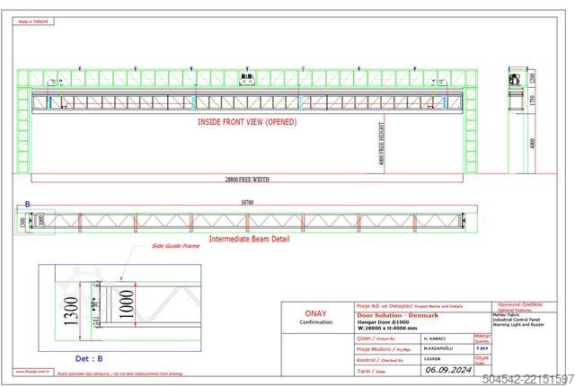 Sal inşaatı HallGruppen Zelthalle 120 Meter x 18 Meter OHNE Tuch