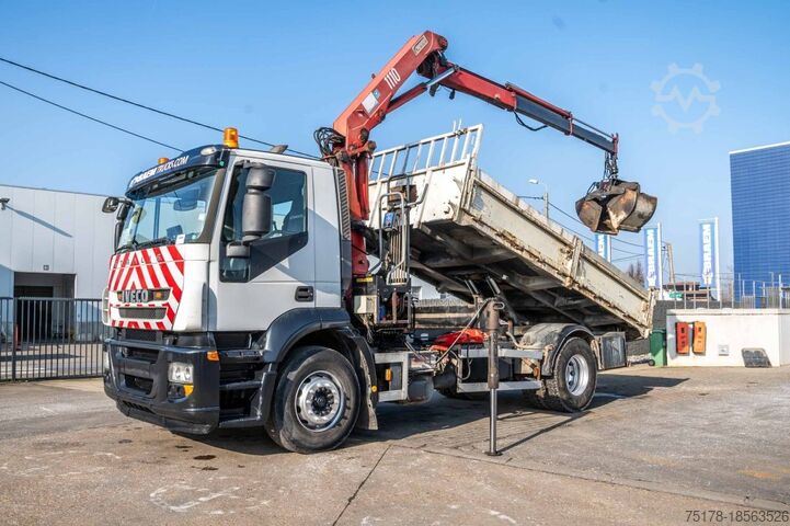 Camião basculante com grua IVECO STRALIS 310- E5 + HMF 1110 K2