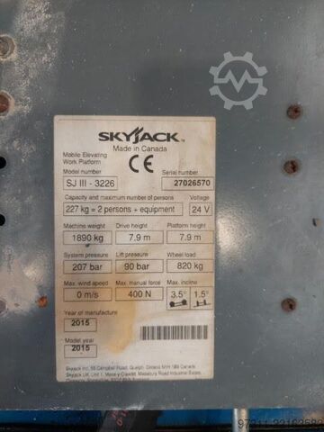 Ascensore a forbice SkyJack SJIII 3226