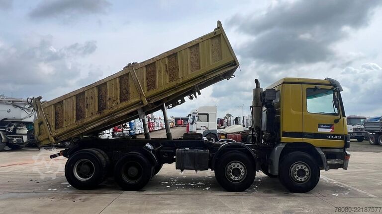 Tipper 3 côtés Mercedes-Benz Actros 4143 (EPS / LAMES / GRAND PONT / STEEL S...