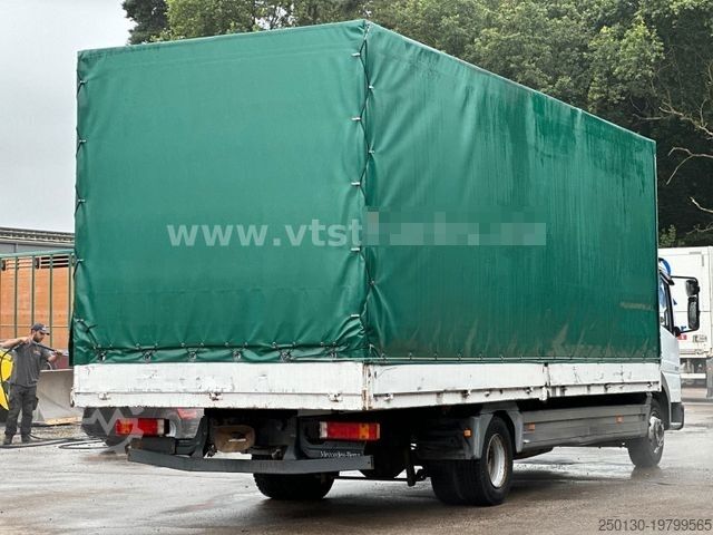 Schuifzeil bestelwagen MERCEDES-BENZ Atego 817 4x2 Pritsche+Plane 7,5 t.