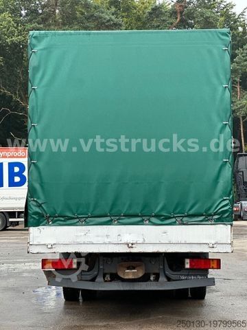 Schuifzeil bestelwagen MERCEDES-BENZ Atego 817 4x2 Pritsche+Plane 7,5 t.