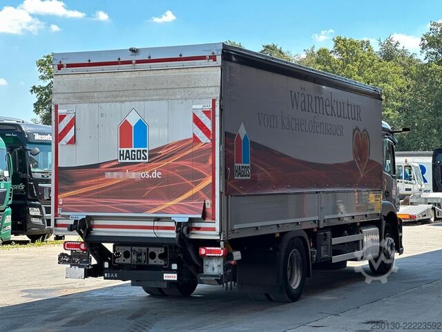 Flatbed truck with tarp MERCEDES-BENZ Actros 1830 4x2 LL Titgemeyer GETO SIDER/LBW/XL