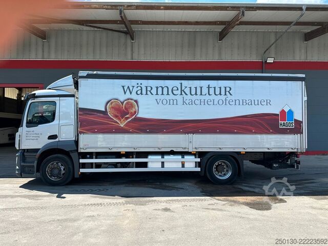 Flatbed truck with tarp MERCEDES-BENZ Actros 1830 4x2 LL Titgemeyer GETO SIDER/LBW/XL