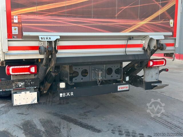 Flatbed truck with tarp MERCEDES-BENZ Actros 1830 4x2 LL Titgemeyer GETO SIDER/LBW/XL