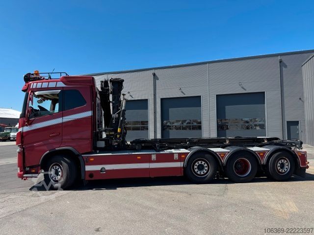 Γερανός τοποθετημένος σε φορτηγό VOLVO 8x2*6 Sawo tipper / Hiab X-DUO 102 E-2