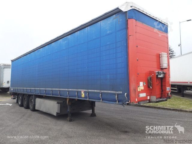 Atvira puspriekabė su tentu Schmitz Cargobull Semitrailer Curtainsider Standard Hayon