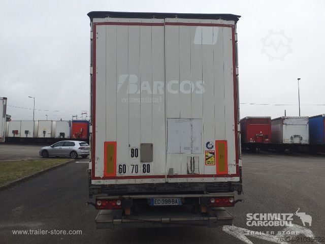 Atvira puspriekabė su tentu Schmitz Cargobull Semitrailer Curtainsider Standard Hayon