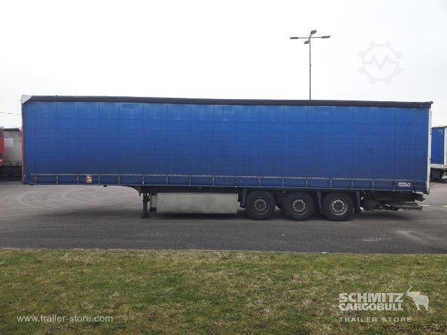 Atvira puspriekabė su tentu Schmitz Cargobull Semitrailer Curtainsider Standard Hayon
