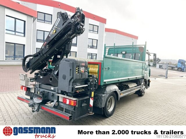 Furgón volquete Mercedes-Benz Atego 818 L 4x2, Kran Hiab X-Duo 078 BS-2, 2x AHK