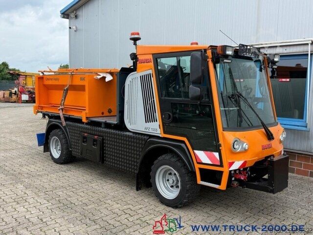 Hátíð loftrými sendibíll Hansa Hansa AZP 1003L Winterdienst-Streuer + Schild