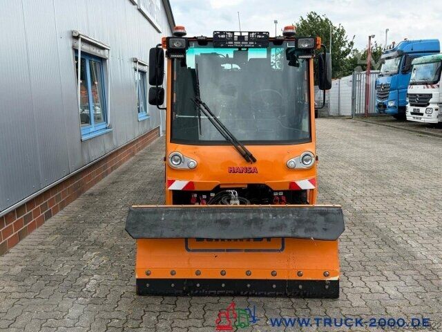 Hátíð loftrými sendibíll Hansa Hansa AZP 1003L Winterdienst-Streuer + Schild