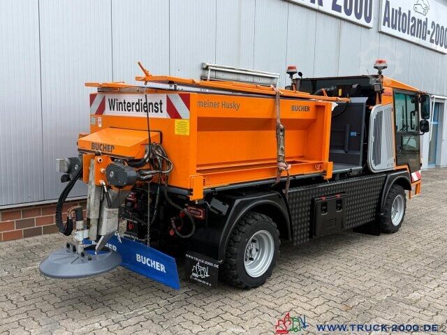 Hátíð loftrými sendibíll Hansa Hansa AZP 1003L Winterdienst-Streuer + Schild