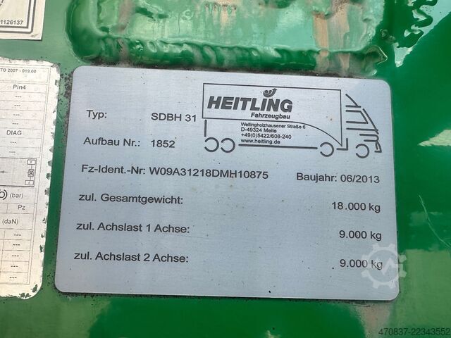 Silohaagis Heitling SDBH 31 / Silo / 3 x Kammern / 31.000 L