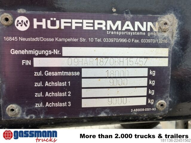 Самосвальный прицеп Hüffermann HAR 18.70 Abrollanhänger